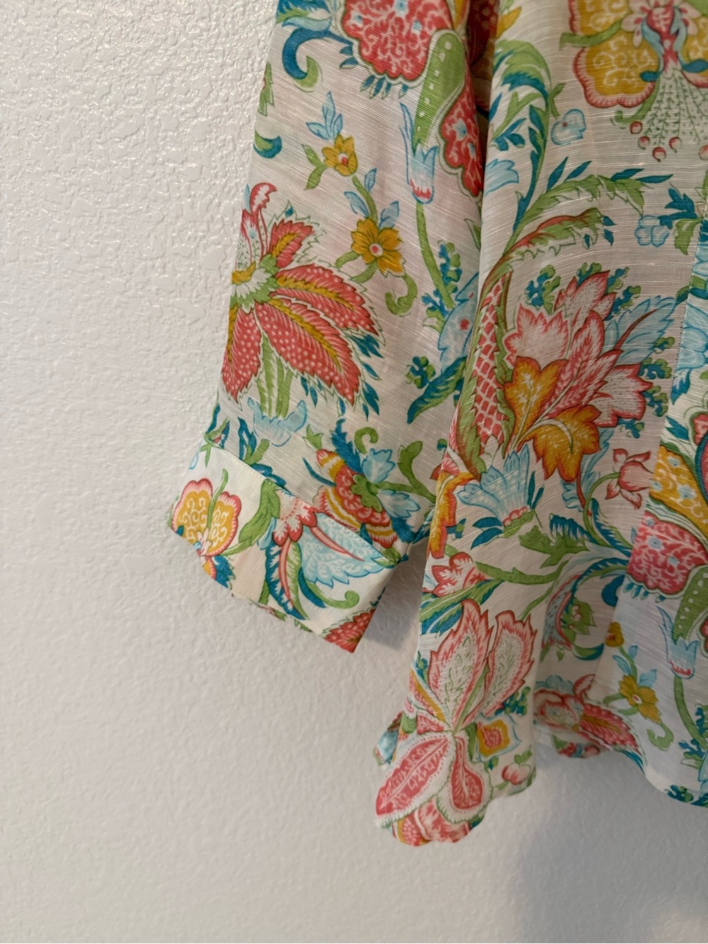 Vintage Oscar de la Renta Floral Button-Front Blouse (read description) - Picture 8 of 11